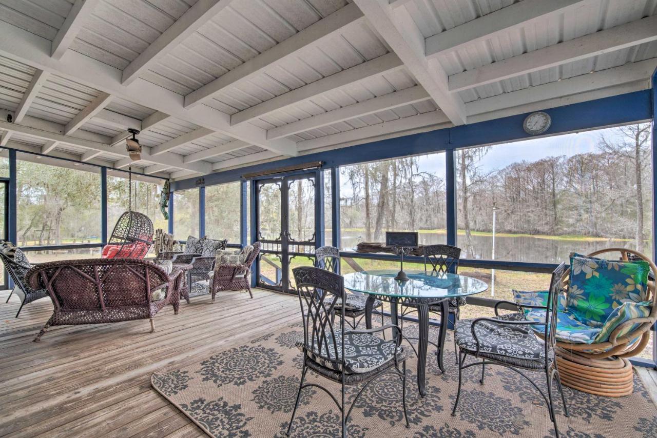 Unplugged Withlacoochee Riverfront Retreat! Bushnell Bagian luar foto